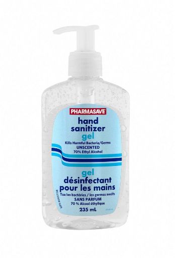 Picture of PHARMASAVE HAND SANITIZER - UNSCENTED 235ML