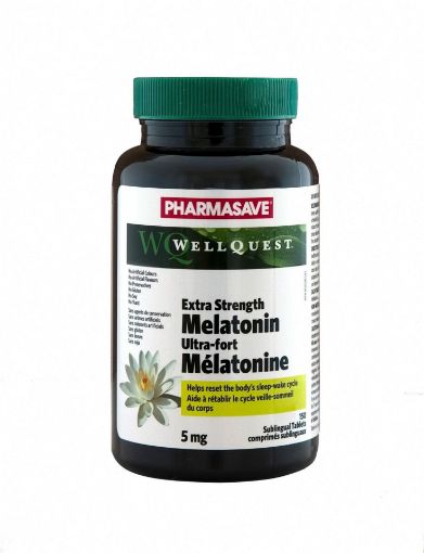 Picture of PHARMASAVE WELLQUEST MELATONIN 5MG SUBLINGUAL TABLETS 150S