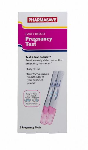 Picture of PHARMASAVE EARLY RESULT PREGNANCY TEST 2S