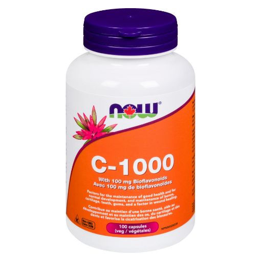 Picture of NOW VITAMIN C-1000 WITH 100MG BIOFLAVONOIDS   - VEGETABLE CAPSULES 100S
