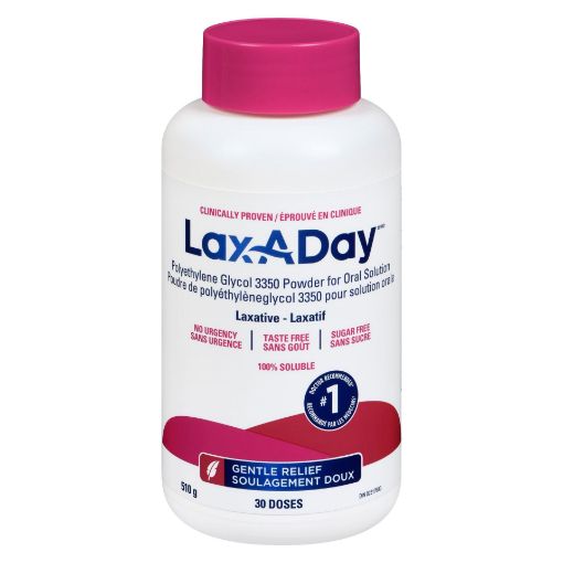 Picture of LAX-A-DAY PEG 3350 POWDER - 30 DAY SUPPLY 510GR