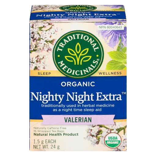 Picture of TRADITIONAL MEDICINALS TEA - NIGHTY NIGHT EXTRA - VALERIAN 24GR