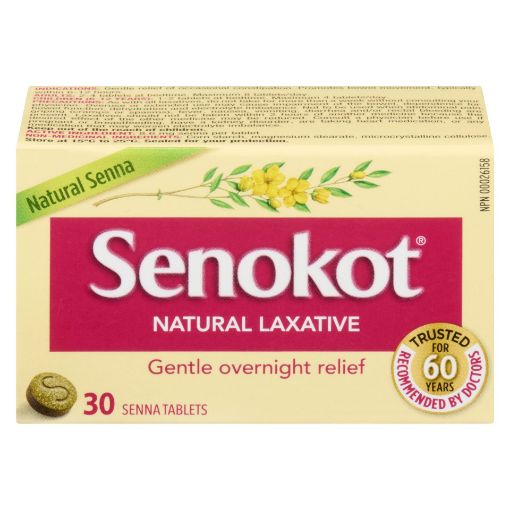 Picture of SENOKOT NATURAL LAXATIVE TABLET 8.6MG 30S