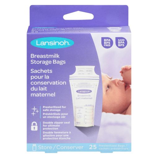 Picture of LANSINOH BREASTMILK STORAGE BAGS 25S                                       