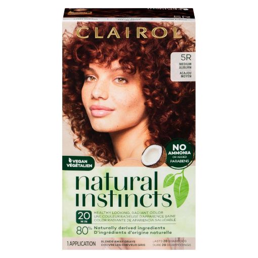 Picture of CLAIROL NATURAL INSTINCTS HAIR COLOUR - 5R MEDIUM AUBURN - CINNABERRY      