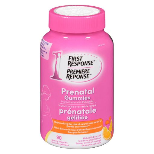 Picture of FIRST RESPONSE PRENATAL MULTIVITAMIN W/ FOLIC ACID LEMON-ORANGE GUMMIES 90S