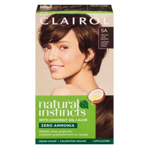 Picture of CLAIROL NATURAL INSTINCTS HAIR COLOUR - 5A MEDIUM COOL BROWN - CLOVE       