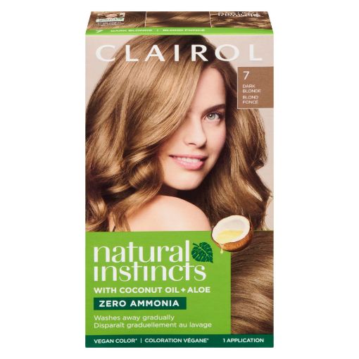 Picture of CLAIROL NATURAL INSTINCTS HAIR COLOUR - 7 DARK BLONDE - COASTAL DUNE       