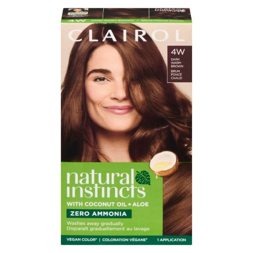 Picture of CLAIROL NATURAL INSTINCTS HAIR COLOUR - 4W DARK WARM BROWN - ROASTED CHESTN