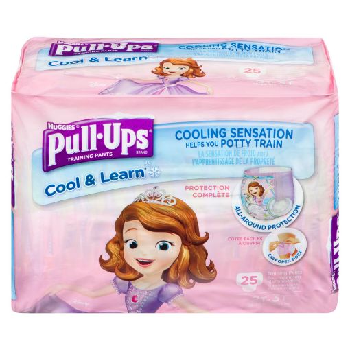 Picture of HUGGIES PULL-UPS COOL AND LEARN TRAINING PANTS 2T-3T GIRL JUMBO PACK 25S   