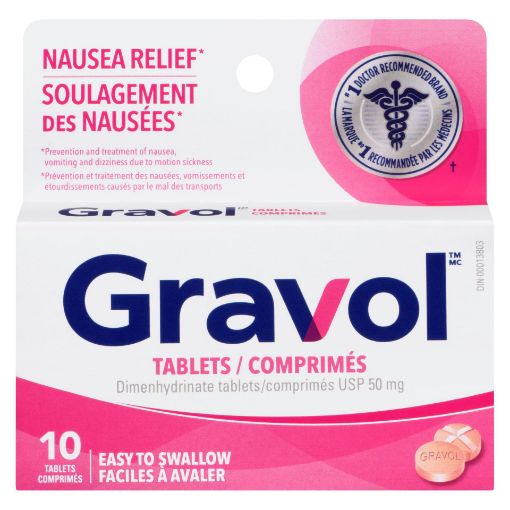 Picture of GRAVOL 50MG EASY SWALLOW TABLETS 10S                                       