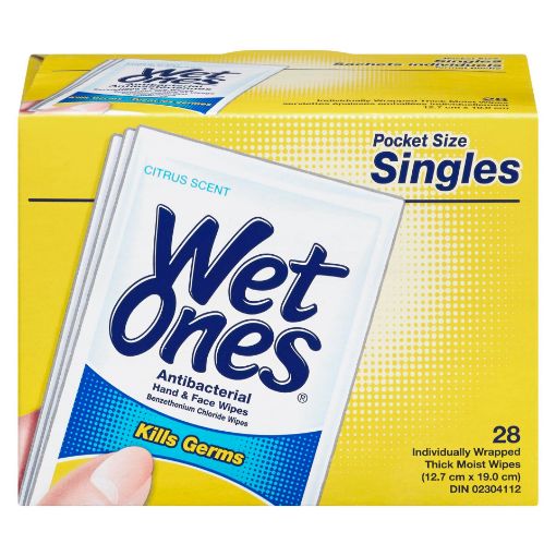 Picture of WET ONES SINGLES CITRUS ANTIBACTERIAL 28S                                  