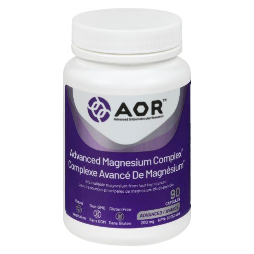 Picture of AOR ADVANCED MAGNESIUM COMPLEX - VEGETABLE CAPSULES 200MG 90S