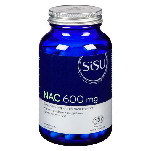 Picture of SISU NAC 600MG VEGETABLE CAPSULES 120S