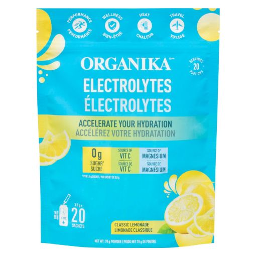 Picture of ORGANIKA ELECTROLYTES SACHET - CLASSIC LEMONADE 20S