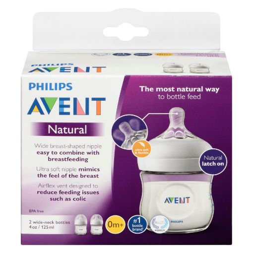 Picture of PHILIPS AVENT NATURAL BABY BOTTLES 4OZ 2PK PA-SCF010-27