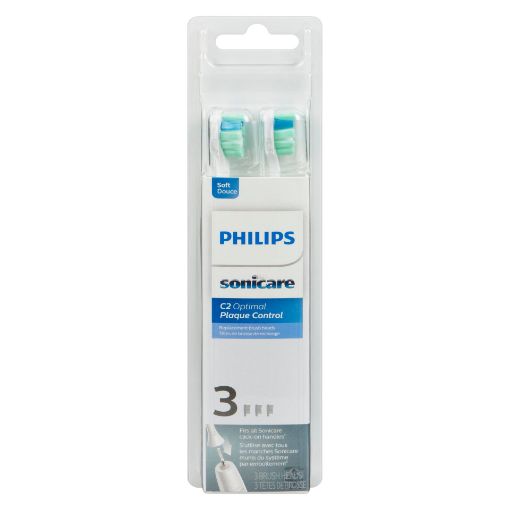 Picture of PHILIPS SONICARE C2 OPTIMAL PLAQUE CONTROL TOOTHBRUSH HEADS HX9023/92 3S   