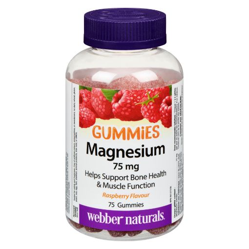 Picture of WEBBER NATURALS MAGNESIUM 75MG - GUMMIES 75S