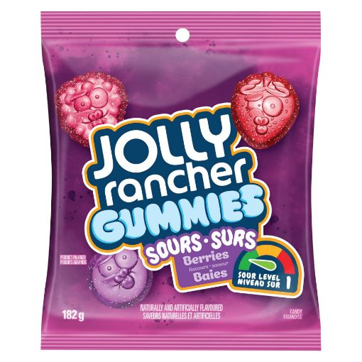 Picture of JOLLY RANCHER GUMMIES - SOUR BERRIES 182GR