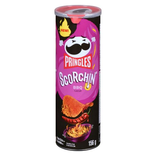 Picture of PRINGLES CHIPS - SCORCHIN BBQ 156GR