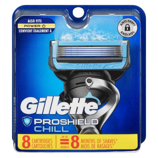 Picture of GILLETTE FUSION CARTRIDGES - PROSHIELD CHILL 8S