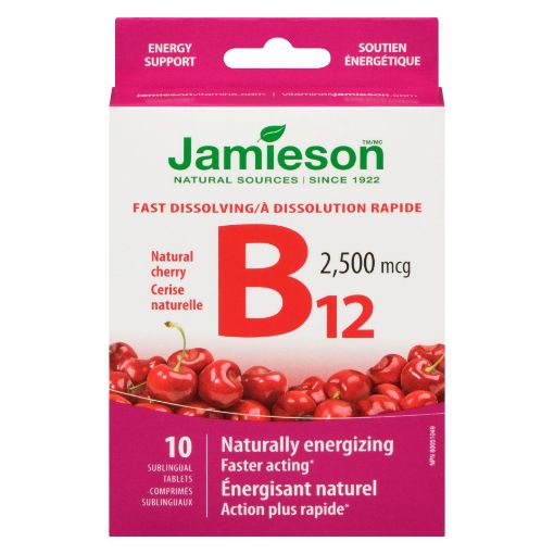 Picture of JAMIESON VITAMIN B 12 2500MCG - TRAVEL SIZE 10S