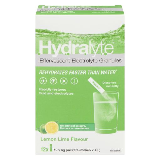 Picture of HYDRALYTE EFFERVESCENT GRANULE STICKS - LIME 12S