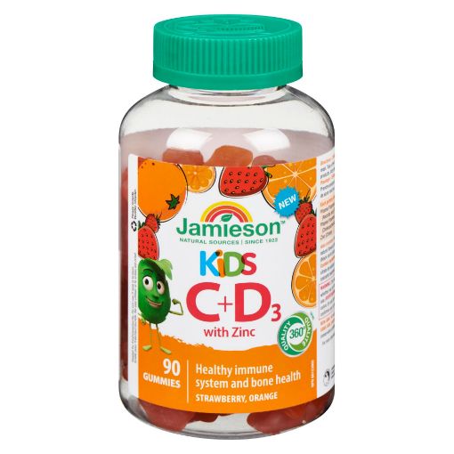 Picture of JAMIESON VITAMIN C, D AND ZINC GUMMIES 90S