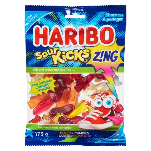 Picture of HARIBO SOUR KICKS GUMMIES 175GR