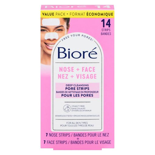 Picture of BIORE NOSE/FACE STRIPS - COMBO PK 14S