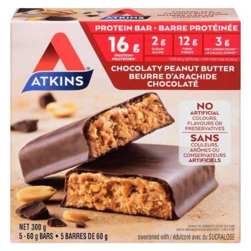 Picture of ATKINS PROTEIN BARS - CHOCOLATE PEANUT BUTTER 5S