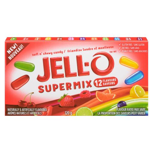 Picture of JELL-O SUPER SOFT N CHEWY MIX 120GR