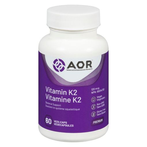 Picture of AOR VITAMIN K2 - VEGETABLE CAPSULES 120MCG 60S