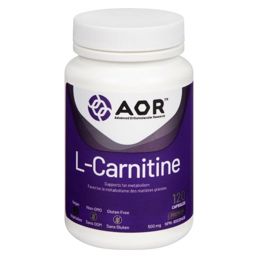 Picture of AOR L-CARNITINE - SUPPORTS FAT METABOLISM 500MG CAPSULES 120S