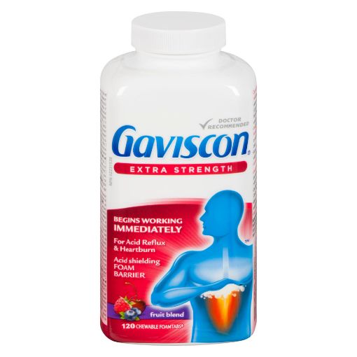 Picture of GAVISCON EXTRA STRENGTH TABLET - FRUIT 120S