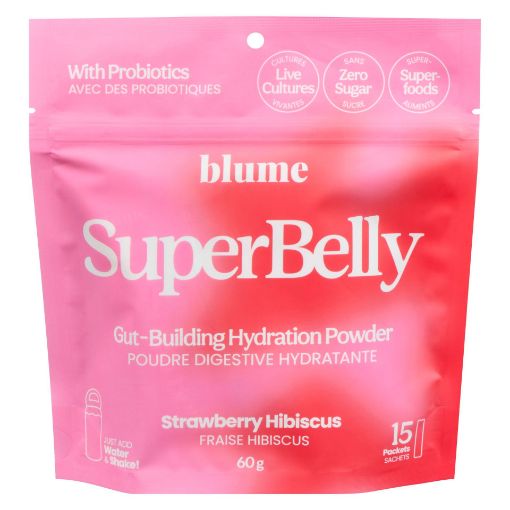 Picture of BLUME SUPERBELLY HYDRATION POWDER - STRAWBERRY/HIBISCUS 60GR