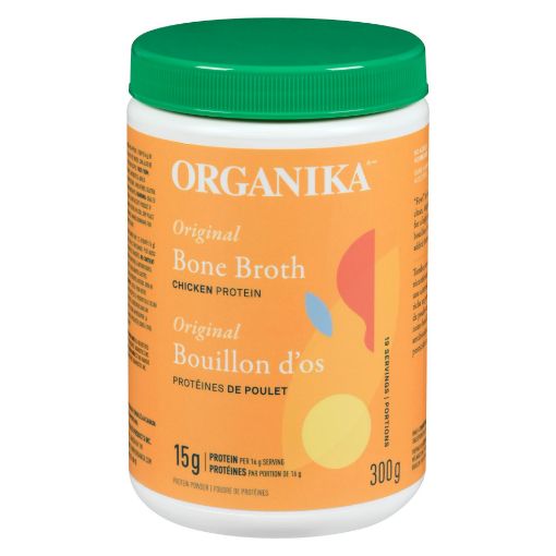 Picture of ORGANIKA BONE BROTH CHICKEN ORIGINAL POWDER 300GR                          