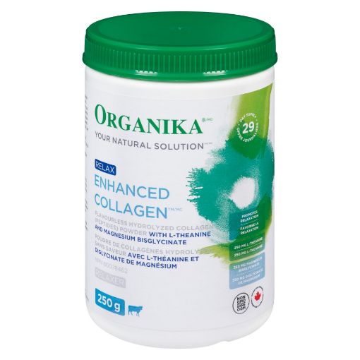 Picture of ORGANIKA ENHANCED COLLAGEN POWDER - RELAX  W/MAGNESIUM 250GR               