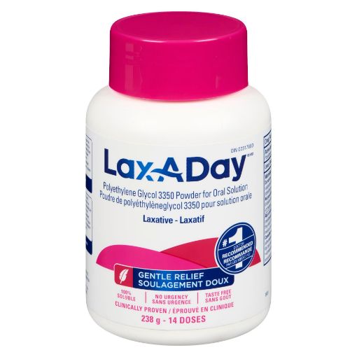 Picture of LAX-A-DAY PEG 3350 POWDER - 14 DAY SUPPLY 238GR                            