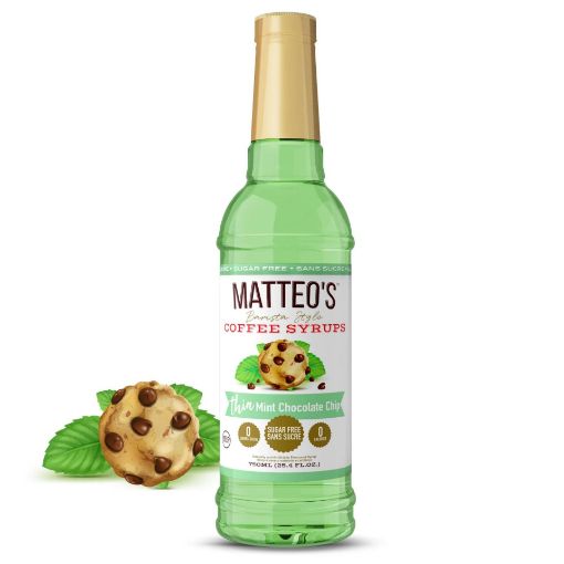 Picture of MATTEOS COFFEE SYRUP - MINT CHOCOLATE CHIP