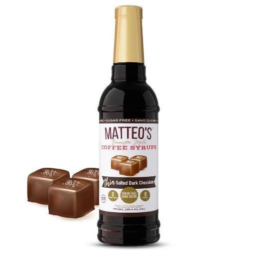 Picture of MATTEOS COFFEE SYRUP - SALTED DARK CHOCOLATE