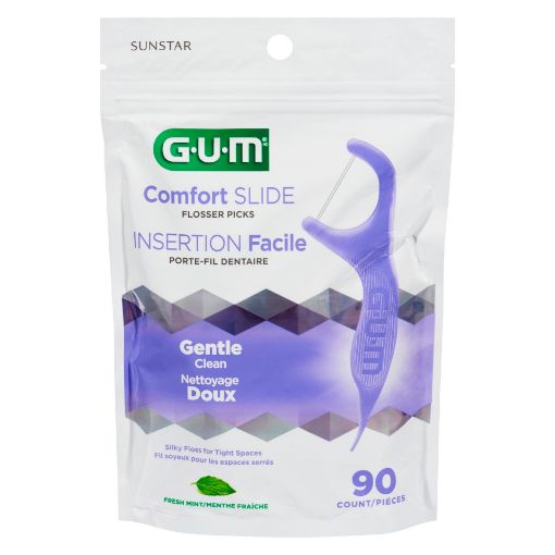 Picture of GUM COMFORT SLIDE FLOSSER PICKS 90S