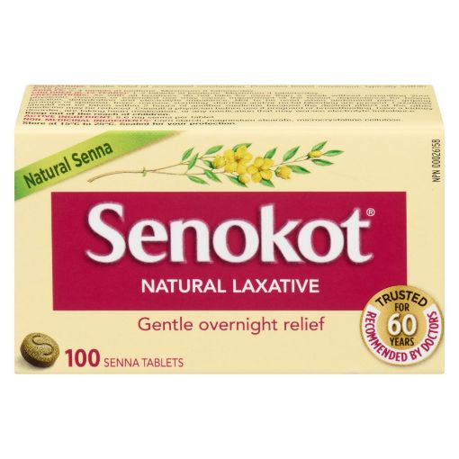 Picture of SENOKOT NATURAL LAXATIVE TABLET 8.6MG 100S