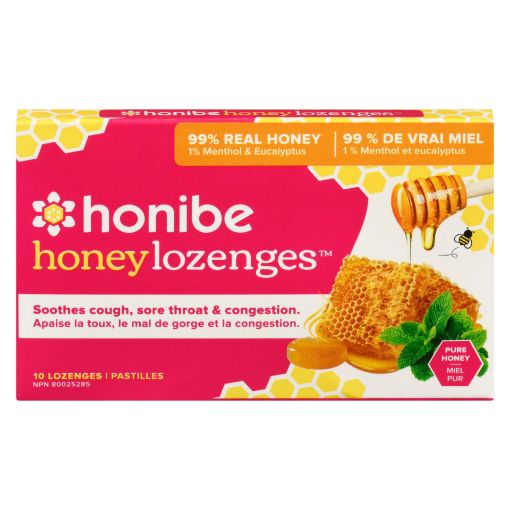 Picture of HONIBE HONEY LOZENGE W/MENTHOL and EUCALYPTUS 10S