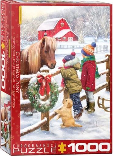 Picture of EUROGRAPHICS PUZZLE - CHRISTMAS PONY 1000PCE