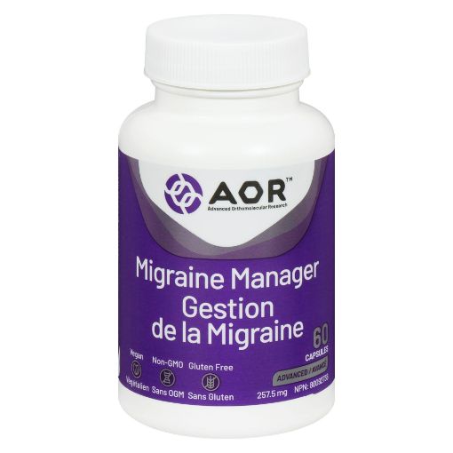 Picture of AOR MIGRAINE MANAGER - CAPSULES 257.5MG 60S