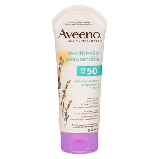 Picture of AVEENO ACTIVE NATURALS SENSITIVE SKIN SPF50 BODY 88ML                      