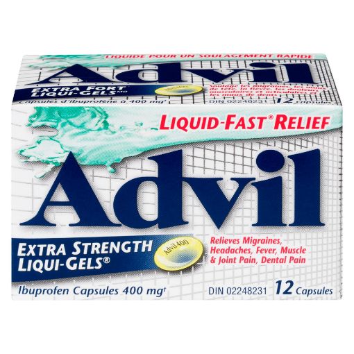 Picture of ADVIL IBUPROFEN - EXTRA STRENGTH LIQUI-GEL 400MG 12S                       