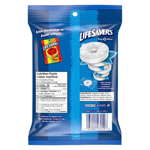 Picture of LIFESAVERS PEP-O-MINT 150GR                                                