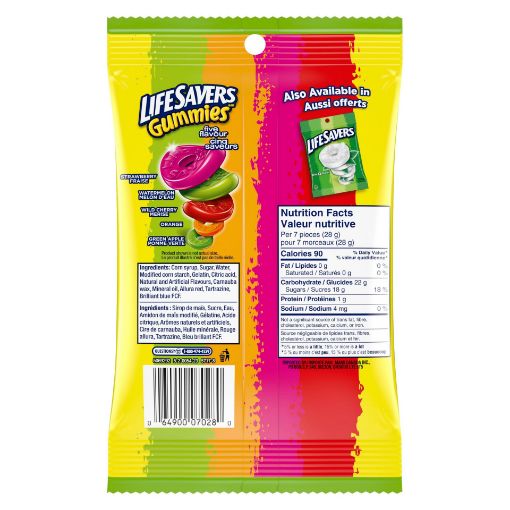 Picture of LIFESAVERS GUMMIES - FIVE FLAVOUR 180GR                                    